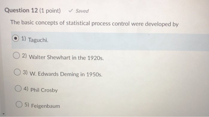 Question 12 (1 point) Saved The basic concepts of