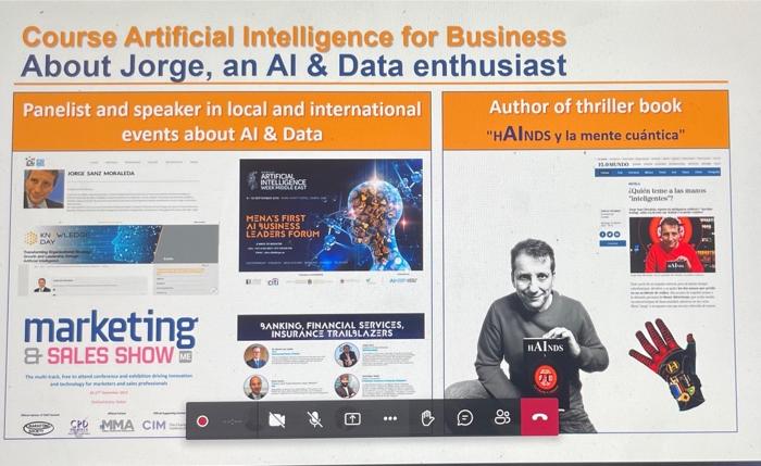 Course Artificial Intelligence for Business About