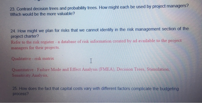 please solve question 23 & 25 23. Contrast