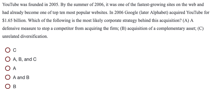 YouTube was founded in 2005. By the summer of