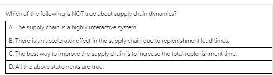 Which of the following is NOT true about supply