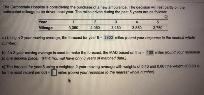 help please The Carbondale Hospital is