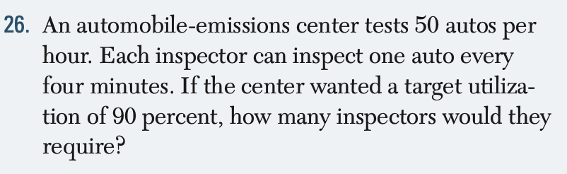 26. An automobile-emissions center tests 50 autos