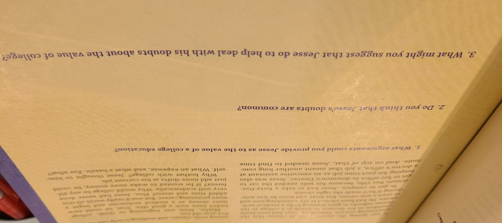 what might you suggest that jesse to do help deal