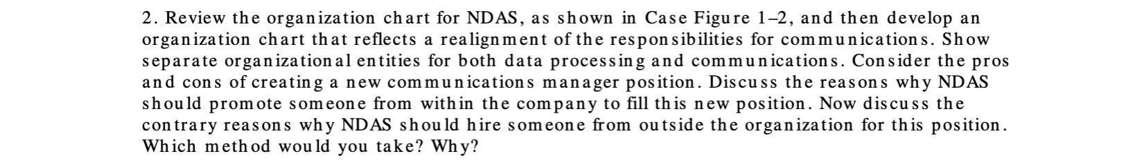 The NDAS network system is finally in place and