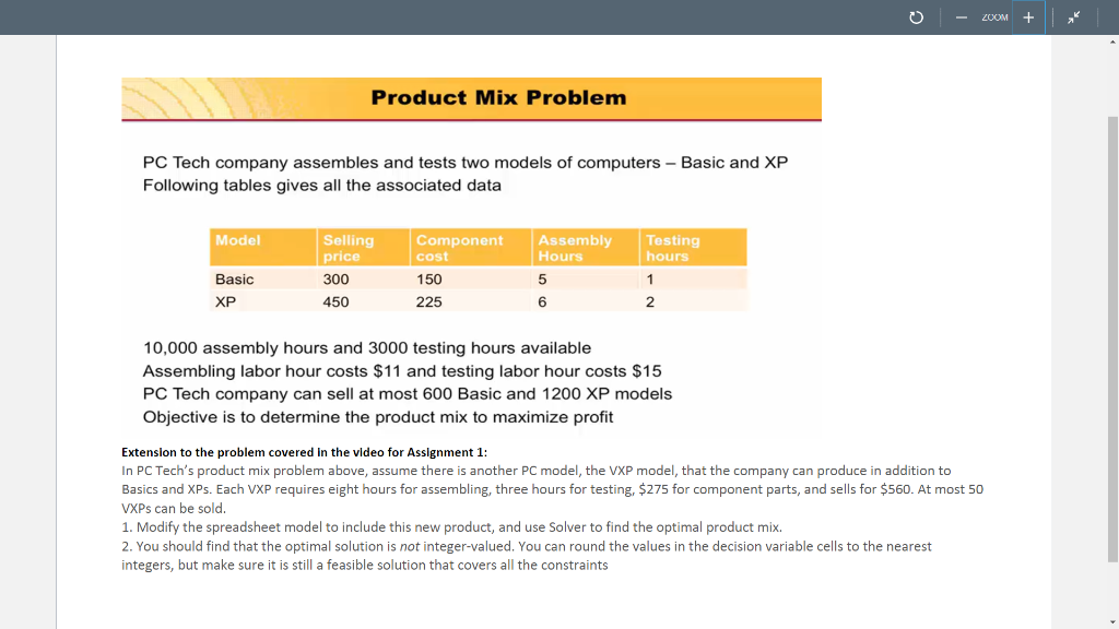 Need Excel to do it and show the Excel formulas