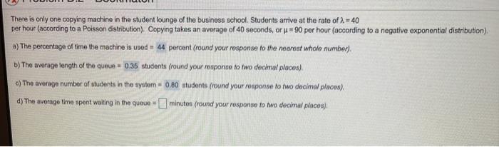 what is D? There is only one copying machine in