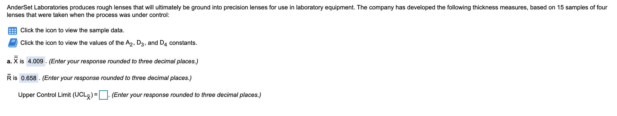Calculate the upper control limit. Calculate the