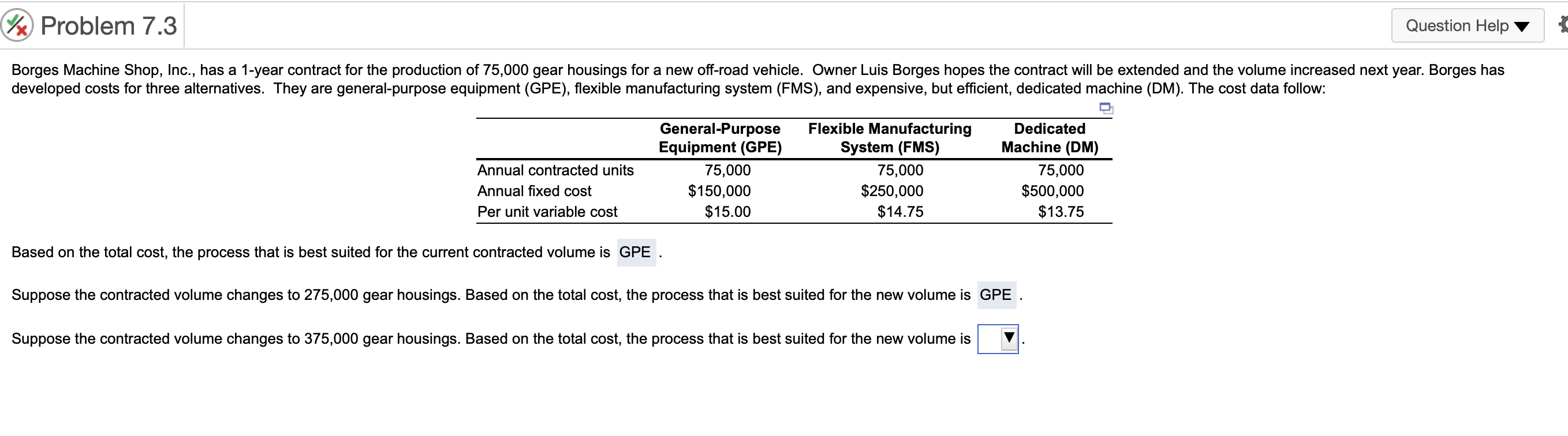 Xx Problem 7.3 Question Help Borges Machine Shop,