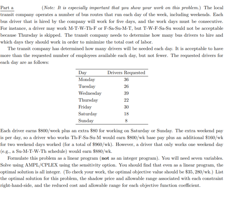 First, this is one problem (a-g) . If you do not