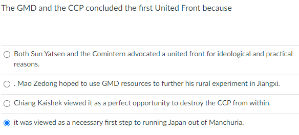 Please help.Only need answer. The GMD and the CCP