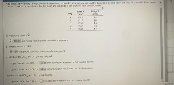 what is the upper control limit of r? what is the