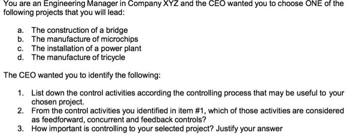 In detailed please You are an Engineering Manager