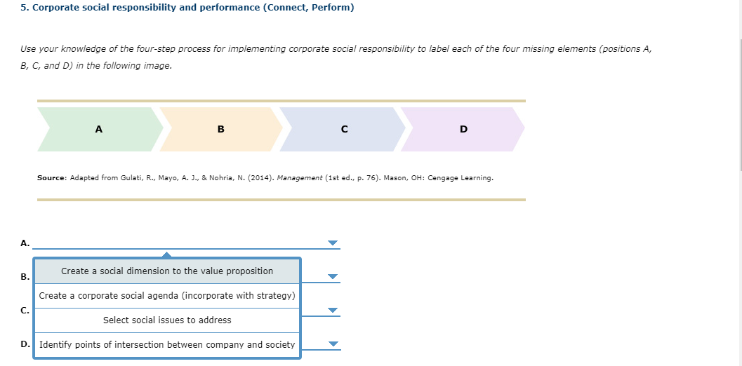 5. Corporate social responsibility and
