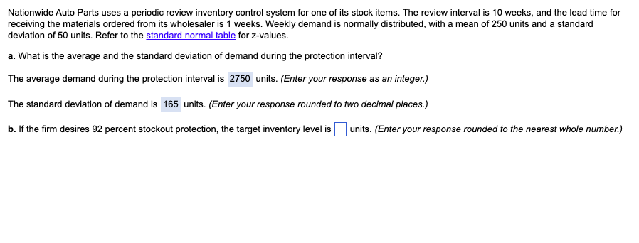 Nationwide Auto Parts uses a periodic review