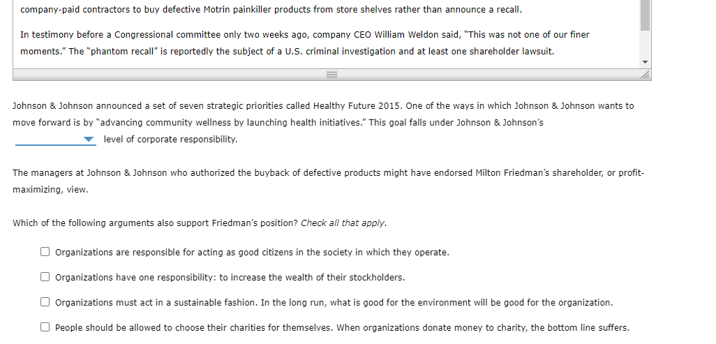 5. Corporate social responsibility and