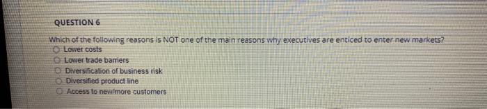 Which of the following reasons is NOT one of the