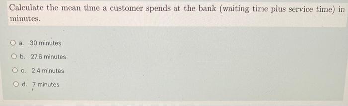 a 3 The M/M/1 Queue During peak time, customers