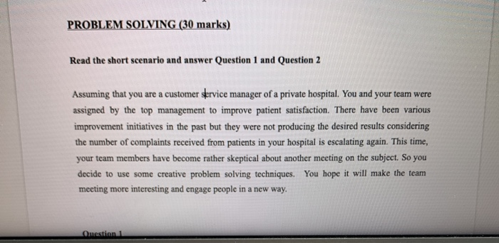 i only need answers for question 2. question 1 is
