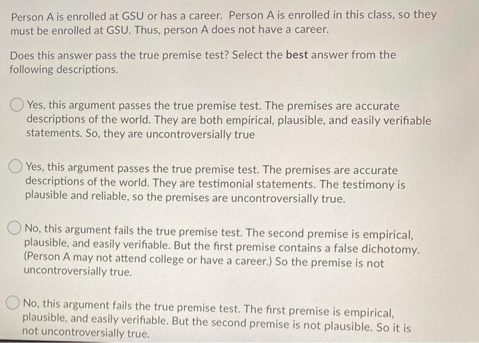 Consider the following argument: The composition