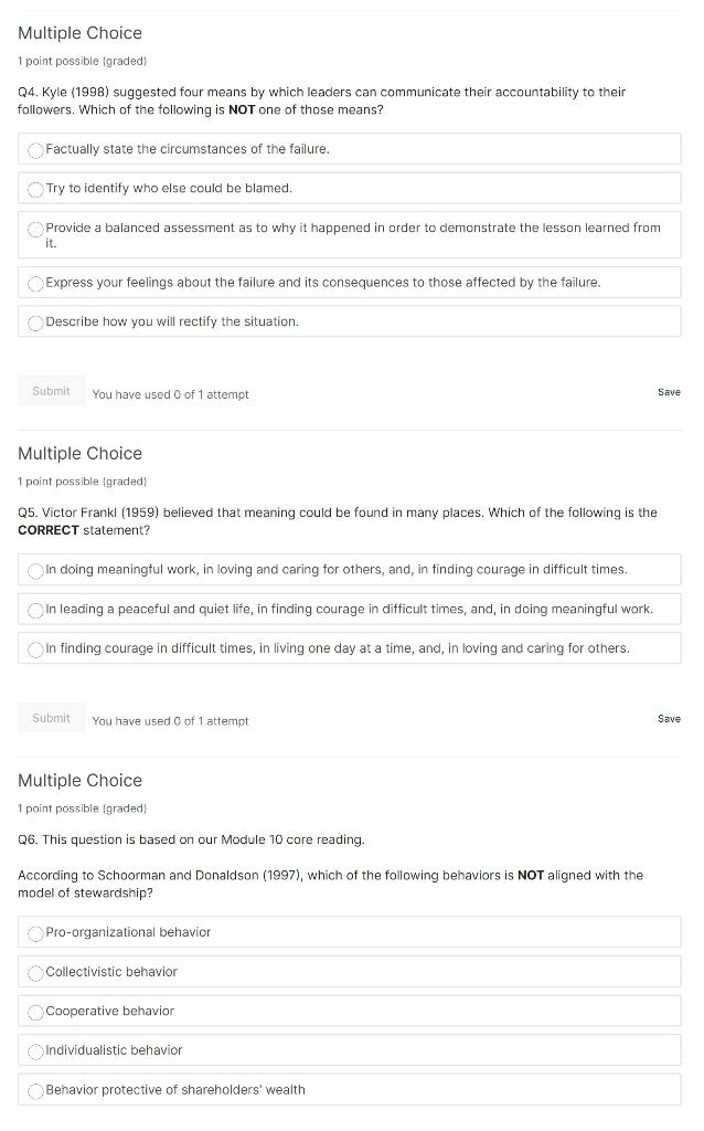 Multiple Choice 1 point possible (graded) Q1.