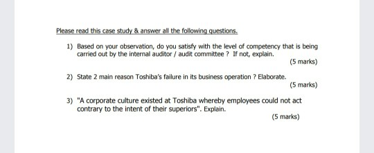 Note; answer in paragraph form only and don't