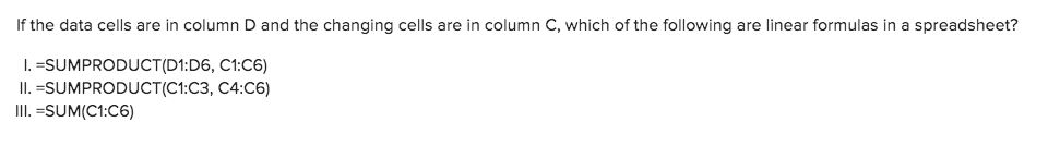 If the data cells are in column D and the
