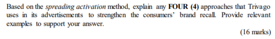 Based on the spreading activation method, explain