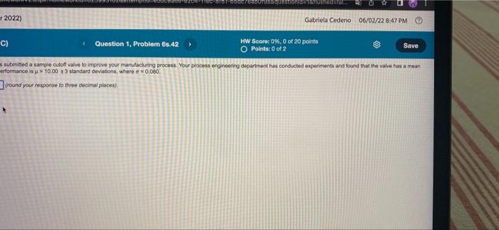 for the given information, the process capability