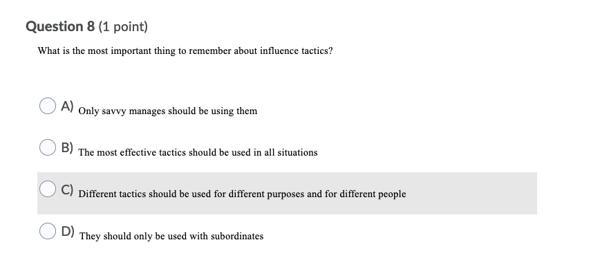 Question 4 (1 point) Barbara can be difficult to