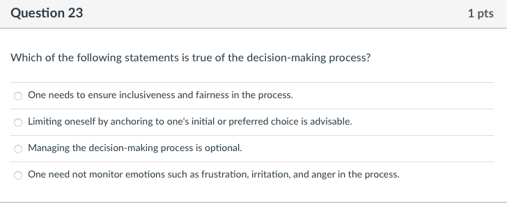 Question 21 1 pts When our brain process analyzes