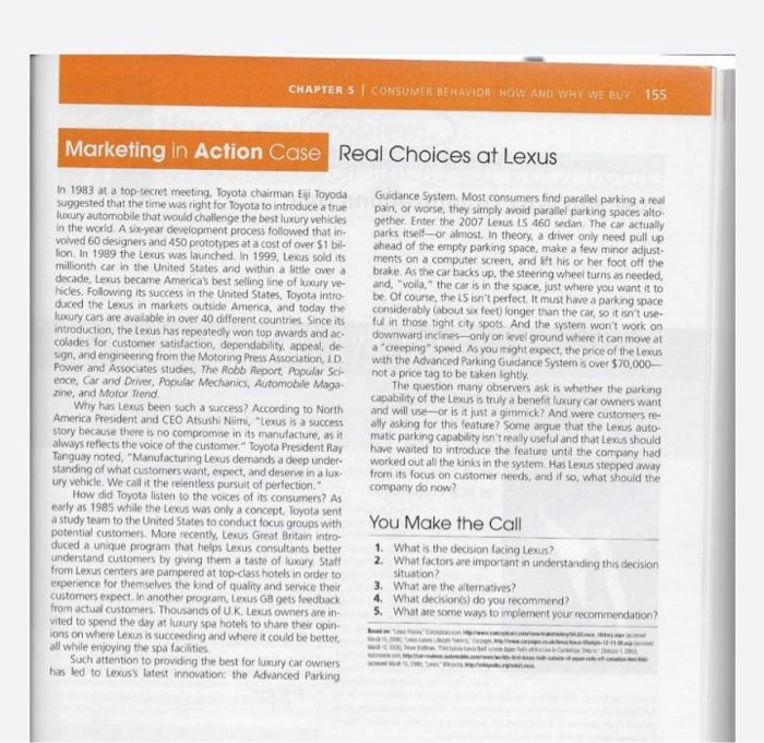 Questions 1-5 CHAPTER 5 CONSUMER BEHAVIOR HOW AND