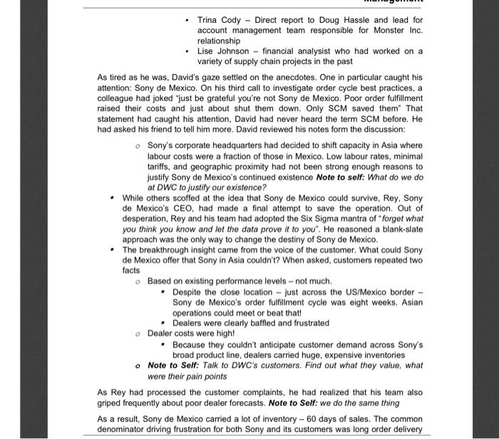 NOTE: Please answer in a case study format Like