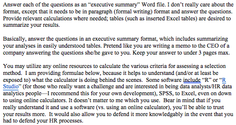 Answer each of the questions as an "executive