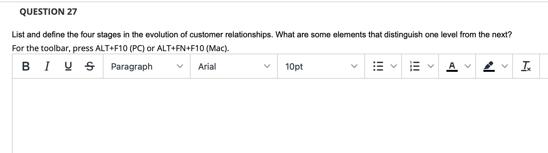 QUESTION 27 List and define the four stages in