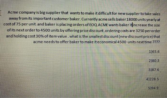 what is solution with steps ?? please Acme