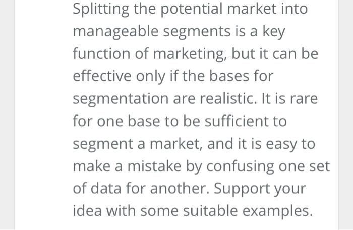 Splitting the potentino manablement y functie or