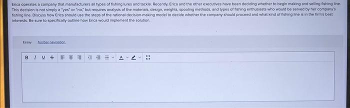 Erico operates a company that manufacturers all