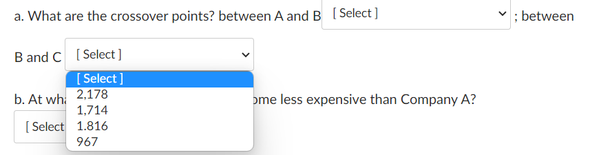 Stanley Inc., has a need for a specific component