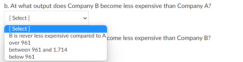 Stanley Inc., has a need for a specific component