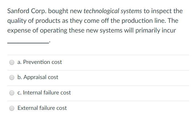 Please help, I Will rate!!! :) Sanford Corp.