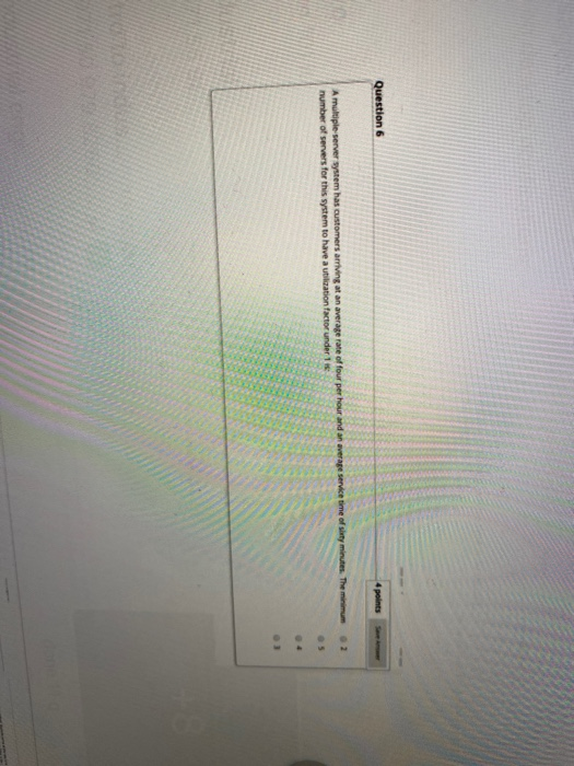 A multiple-server system has customers arriving