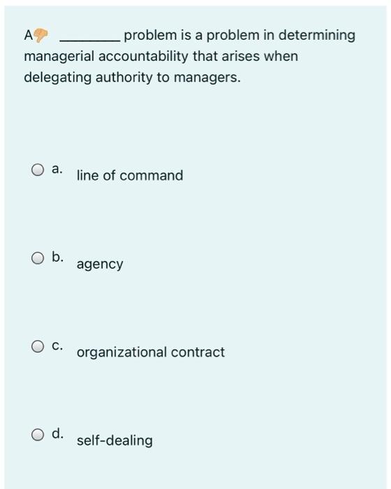 A problem is a problem in determining managerial