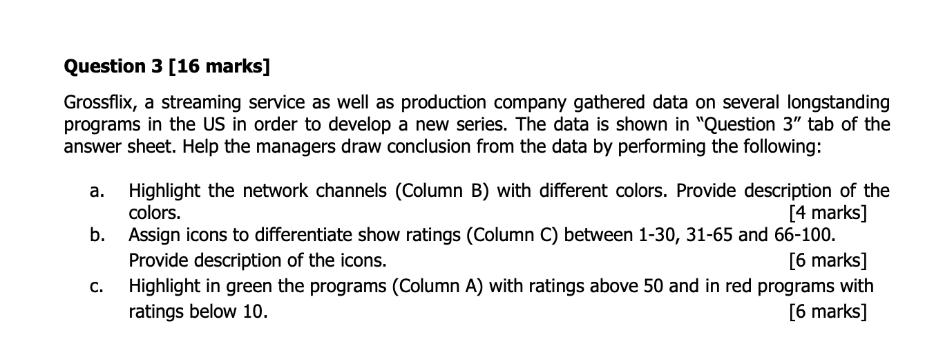 please show me how to do it in excel step by step