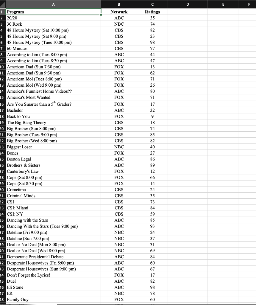 please show me how to do it in excel step by step