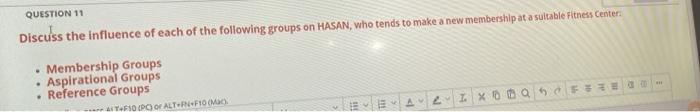 fast please QUESTION 11 Discuss the influence of