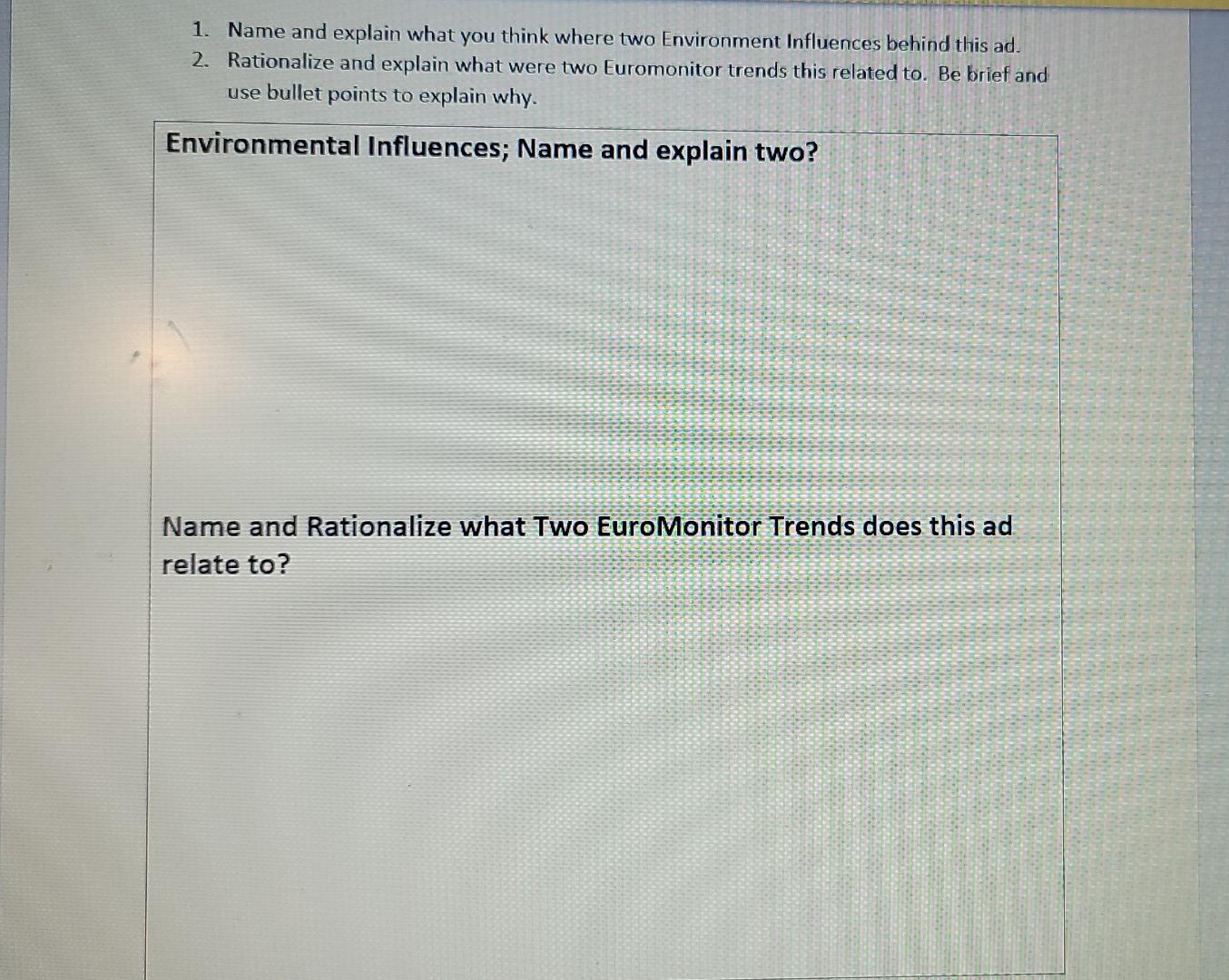 1. Name and explain what you think where two