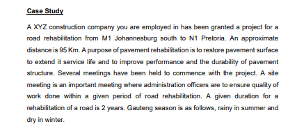 Question 2 needs to be answered Case Study A XYZ