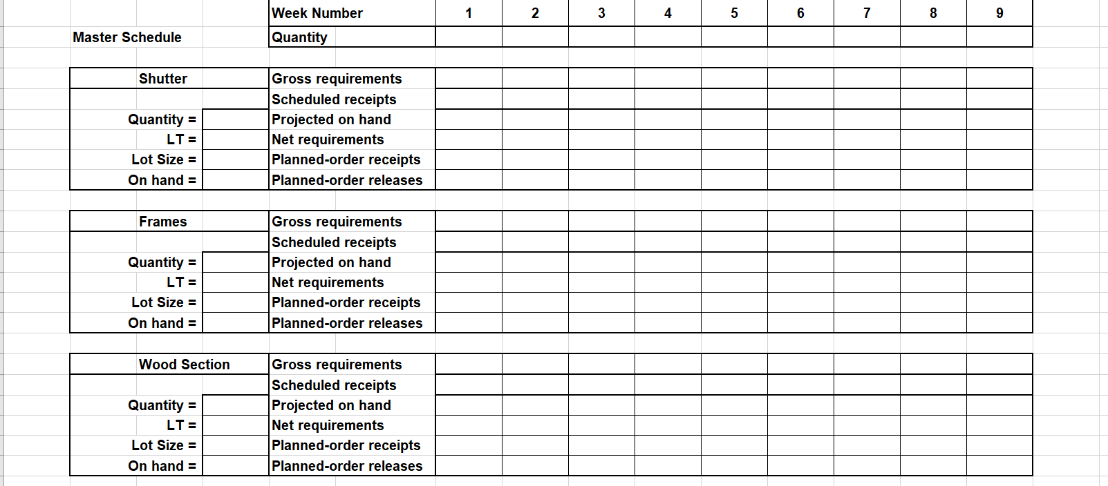 Each shutter consists of three slatted wood