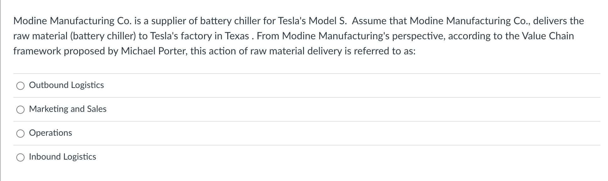 Modine Manufacturing Co. is a supplier of battery
